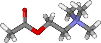 3D representation of the active ingredient's molecular structure