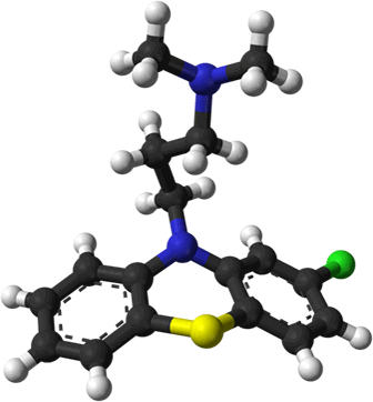 3D representation of the active ingredient's molecular structure