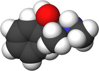 3D representation of the active ingredient's molecular structure