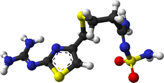 3D representation of the active ingredient's molecular structure