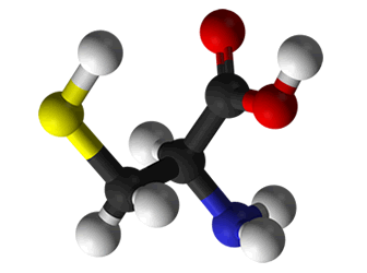 3D representation of the active ingredient's molecular structure