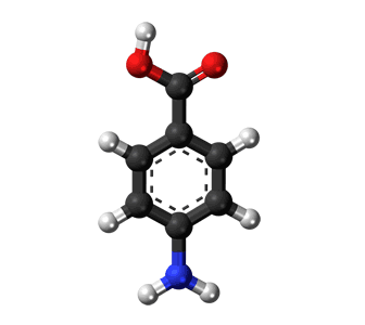 3D representation of the active ingredient's molecular structure