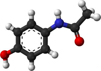 3D representation of the active ingredient's molecular structure