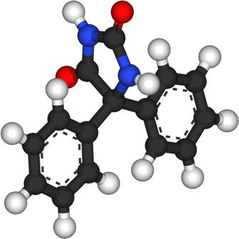 3D representation of the active ingredient's molecular structure