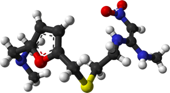 3D representation of the active ingredient's molecular structure