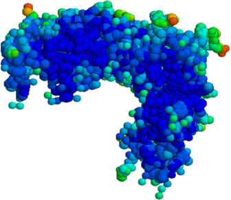 3D representation of the active ingredient's molecular structure