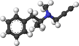 3D representation of the active ingredient's molecular structure