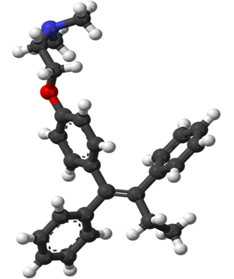 3D representation of the active ingredient's molecular structure