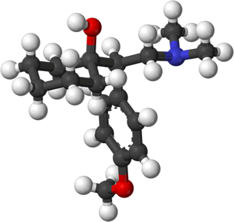 3D representation of the active ingredient's molecular structure