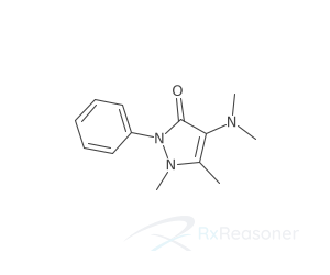 Graphic representation of the active ingredient's molecular structure