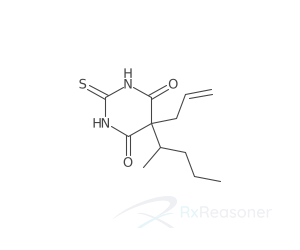 Graphic representation of the active ingredient's molecular structure