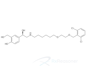 Graphic representation of the active ingredient's molecular structure