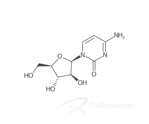 Graphic representation of the active ingredient's molecular structure