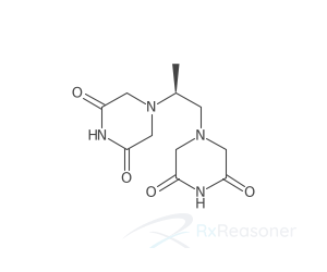 Graphic representation of the active ingredient's molecular structure