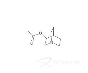 Graphic representation of the active ingredient's molecular structure