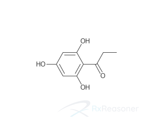 Graphic representation of the active ingredient's molecular structure