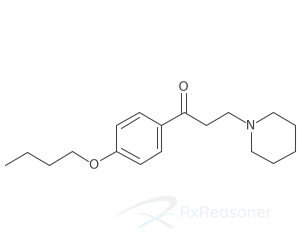 Graphic representation of the active ingredient's molecular structure