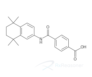 Graphic representation of the active ingredient's molecular structure