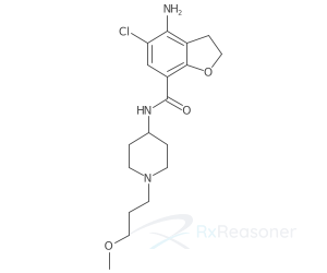 Graphic representation of the active ingredient's molecular structure