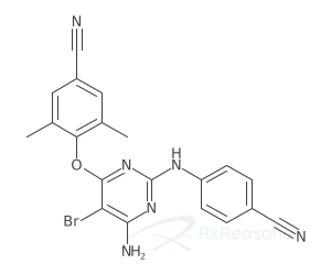 Graphic representation of the active ingredient's molecular structure