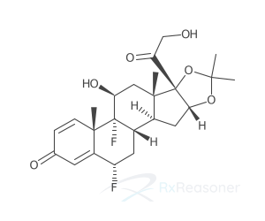 Graphic representation of the active ingredient's molecular structure