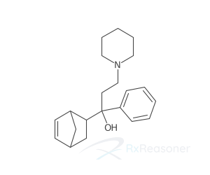 Graphic representation of the active ingredient's molecular structure