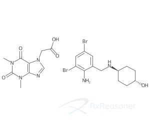 Graphic representation of the active ingredient's molecular structure