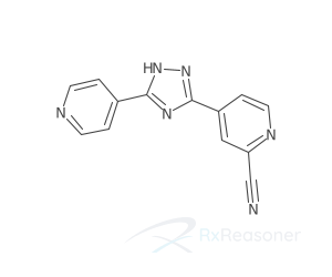 Graphic representation of the active ingredient's molecular structure