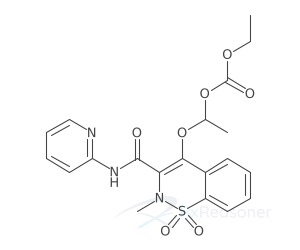 Graphic representation of the active ingredient's molecular structure