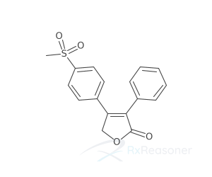 Graphic representation of the active ingredient's molecular structure