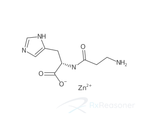 Graphic representation of the active ingredient's molecular structure