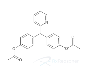 Graphic representation of the active ingredient's molecular structure