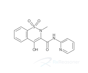 Graphic representation of the active ingredient's molecular structure