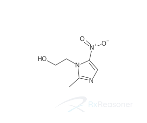 Graphic representation of the active ingredient's molecular structure