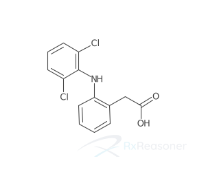 Graphic representation of the active ingredient's molecular structure