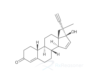 Graphic representation of the active ingredient's molecular structure