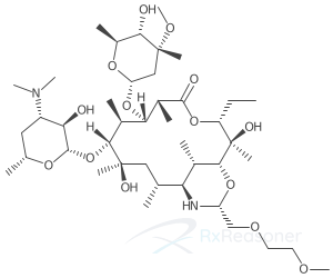 Graphic representation of the active ingredient's molecular structure