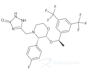 Graphic representation of the active ingredient's molecular structure