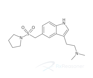 Graphic representation of the active ingredient's molecular structure