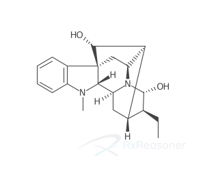 Graphic representation of the active ingredient's molecular structure