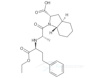 Graphic representation of the active ingredient's molecular structure