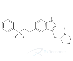 Graphic representation of the active ingredient's molecular structure