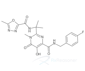 Graphic representation of the active ingredient's molecular structure