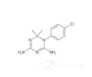 Graphic representation of the active ingredient's molecular structure