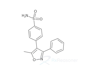 Graphic representation of the active ingredient's molecular structure