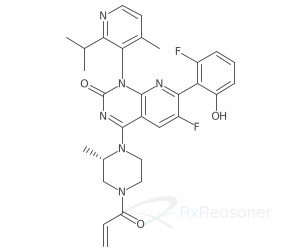 Graphic representation of the active ingredient's molecular structure