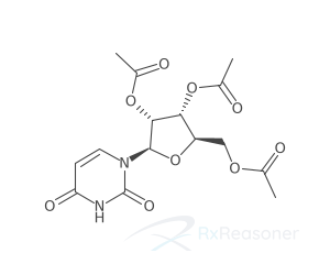 Graphic representation of the active ingredient's molecular structure