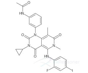 Graphic representation of the active ingredient's molecular structure