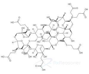 Graphic representation of the active ingredient's molecular structure