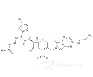 Graphic representation of the active ingredient's molecular structure